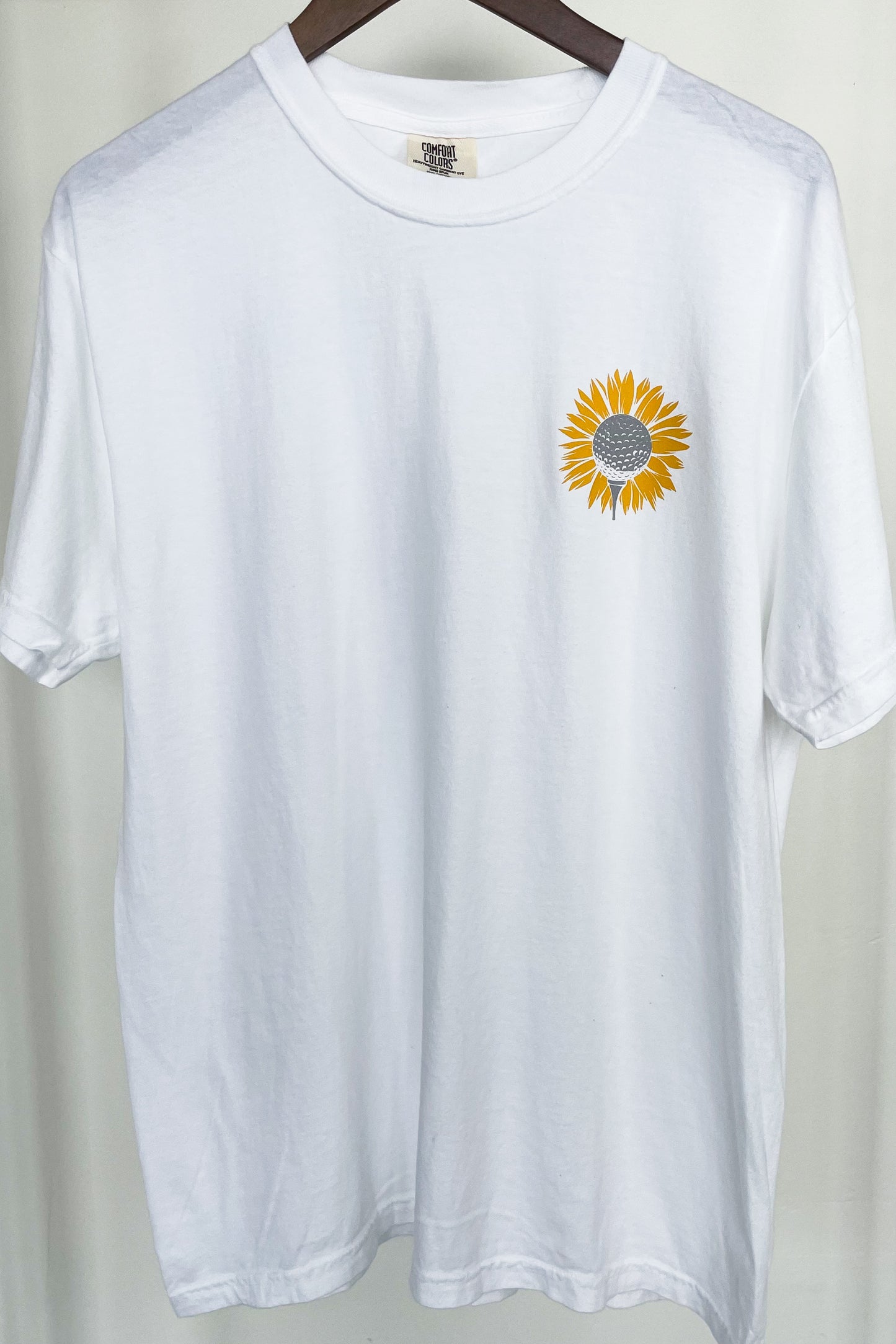 Golf is Hard Sunny Tee - White