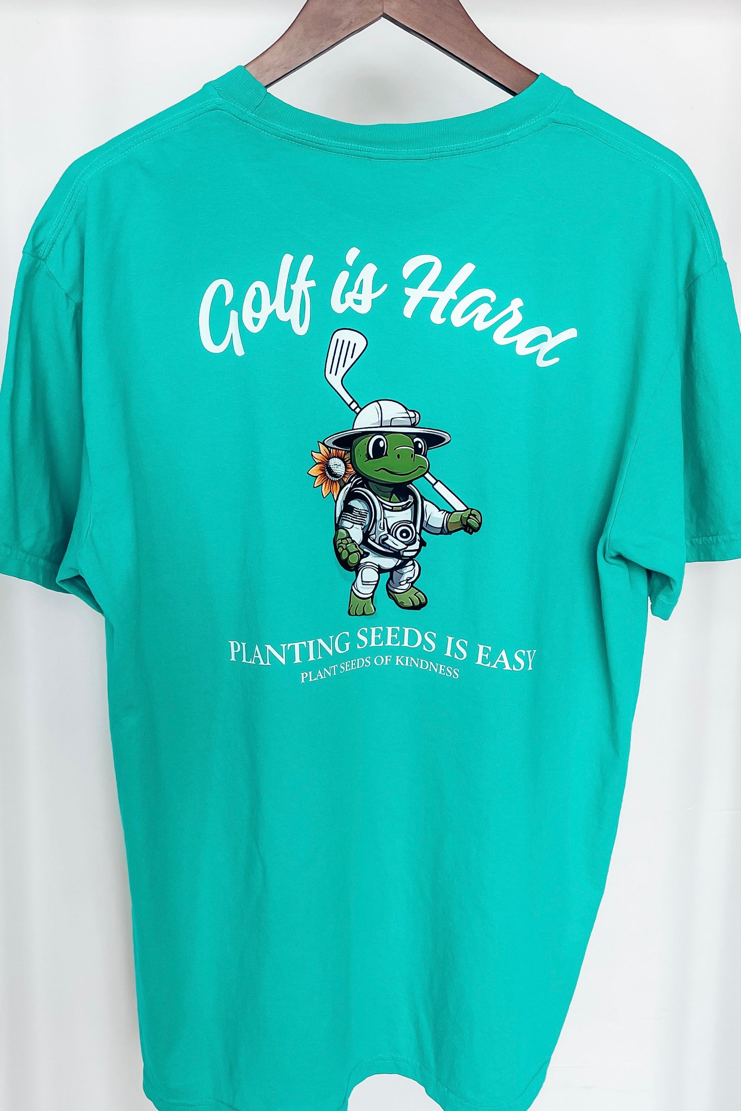 Golf is Hard Sunny Tee - Island Green